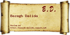 Bezegh Dalida névjegykártya